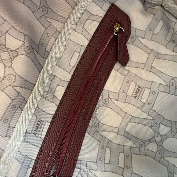 NWOT Aimee Kestenberg Velvet Backpack in Rich Brown With Gold Tone Hardware main image 11